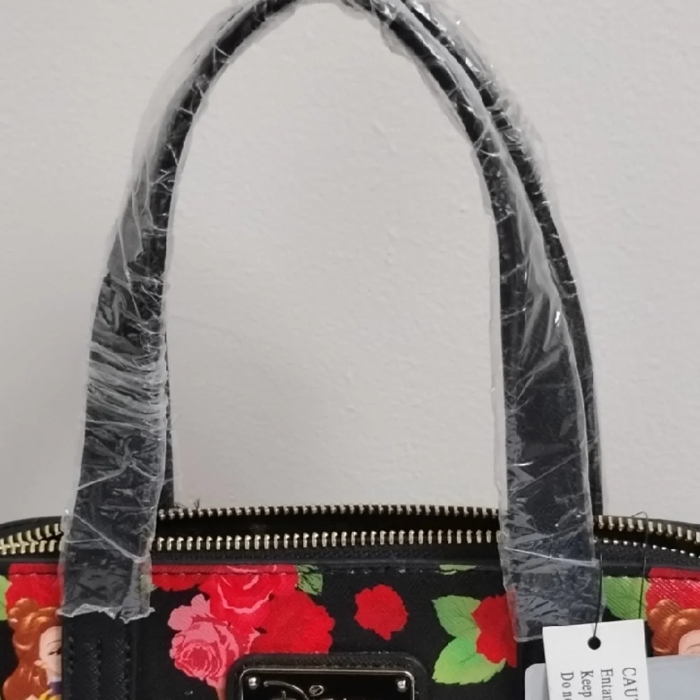 Loungefly‎ Disney Beauty & The Beast Princess Belle Floral Bag And Wallet Set